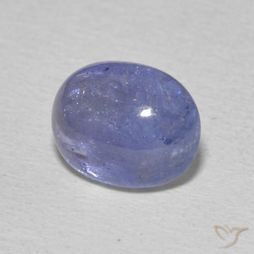 Tanzanite Bleu violet intense naturelle ovale, 3.31 ct, Transparent