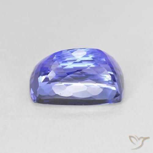 Tanzanite Violet foncé Bleu naturelle Coussin, 4.74 ct, VVS