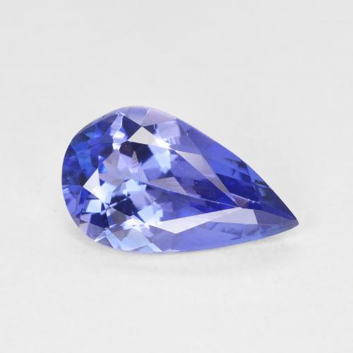 Tanzanite Violet foncé Bleu naturelle En forme de poire, 2.14 ct, VVS