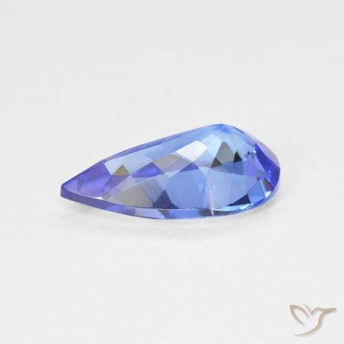 Tanzanite Violet foncé Bleu naturelle En forme de poire, 2.11 ct, VVS