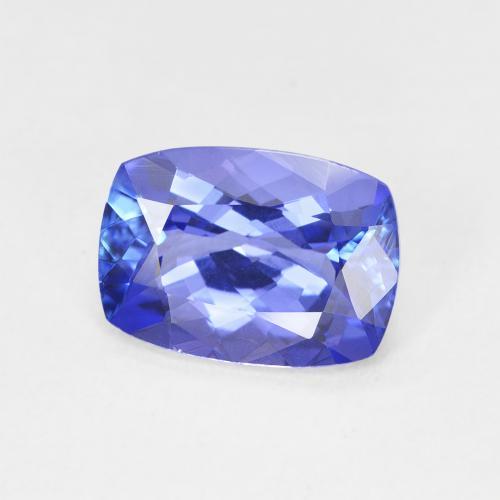 Tanzanite Violet foncé Bleu naturelle Coussin, 2.47 ct, VVS