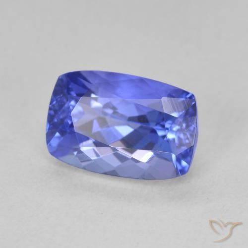 Tanzanite Violet Bleu naturelle Coussin, 2.21 ct, VVS