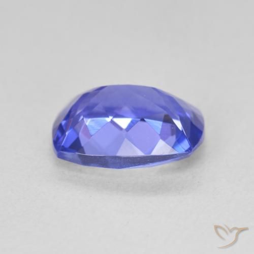 Tanzanite Bleu foncé naturelle Coussin, 2.04 ct, VVS