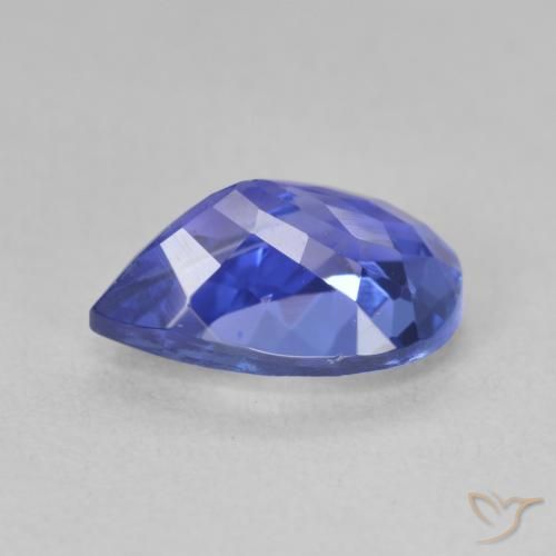 Tanzanite Violet Bleu naturelle En forme de poire, 2.15 ct, VVS