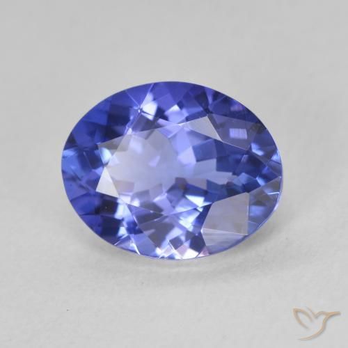 Tanzanite Violet foncé Bleu naturelle ovale, 2.14 ct, VVS