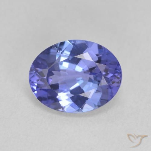 1.95ct Naturel Bleu violet intense Tanzanite, ovale, VVS-VS