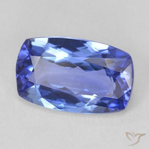 Tanzanite Bleu naturelle Coussin, 2.88 ct, VVS