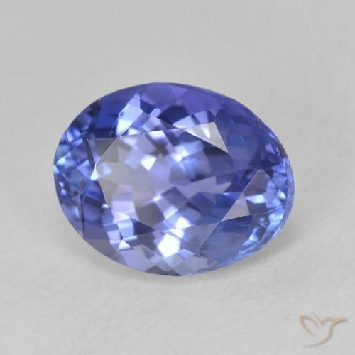 Tanzanite Bleu pourpre profond naturelle ovale, 2.91 ct, VVS