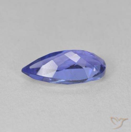 Tanzanite Violet foncé Bleu naturelle En forme de poire, 1.77 ct, VVS