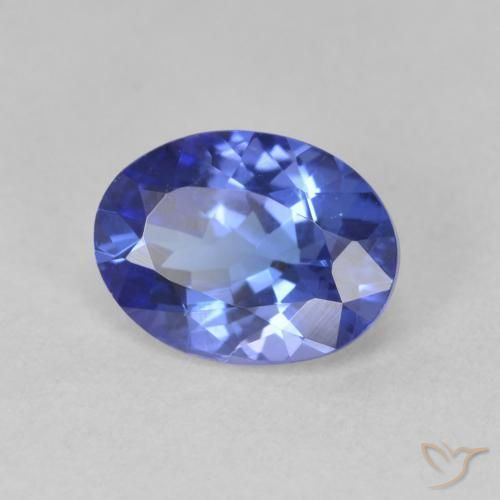 Tanzanite Bleu marine moyen naturelle ovale, 1.84 ct, VVS