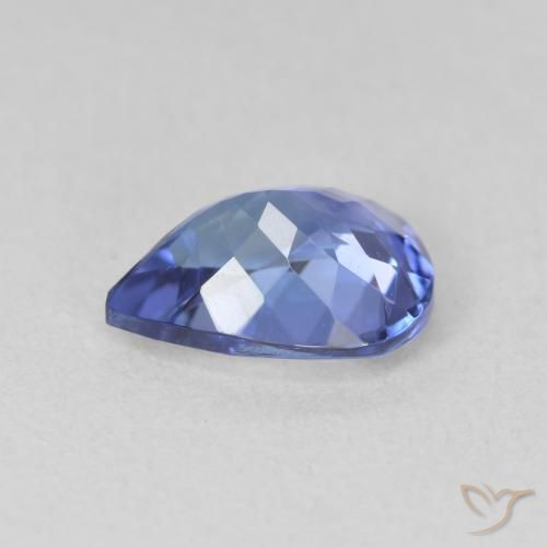 Tanzanite Violet Bleu naturelle En forme de poire, 1.72 ct, VVS