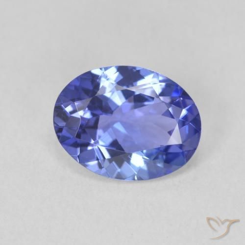 Tanzanite Bleu naturelle ovale, 1.64 ct, VVS