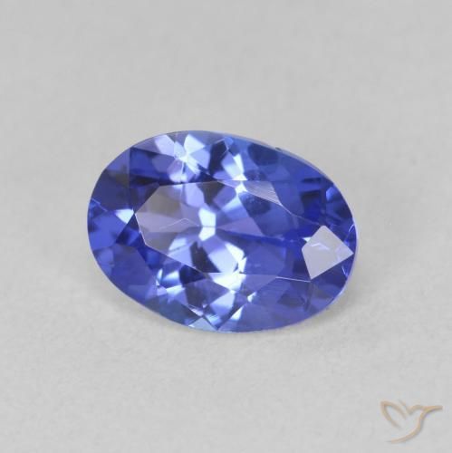 Tanzanite Violet foncé Bleu naturelle ovale, 1.33 ct, VVS