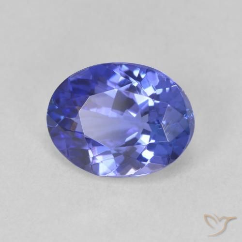 Tanzanite Violet foncé Bleu naturelle ovale, 1.88 ct, VVS