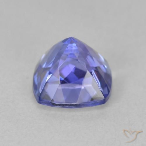 Tanzanite Violet foncé Bleu naturelle Coussin, 1.59 ct, VVS
