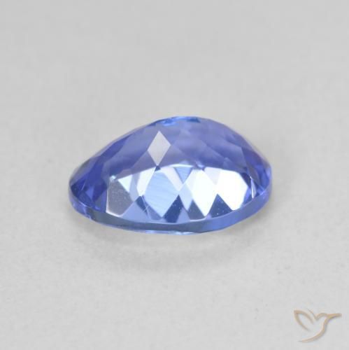 Tanzanite Violet foncé Bleu naturelle ovale, 1.60 ct, VVS