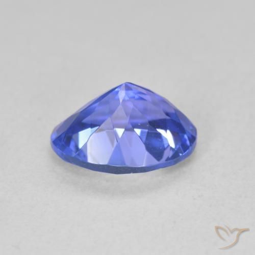 Tanzanite Violet foncé Bleu naturelle ovale, 1.63 ct, VVS