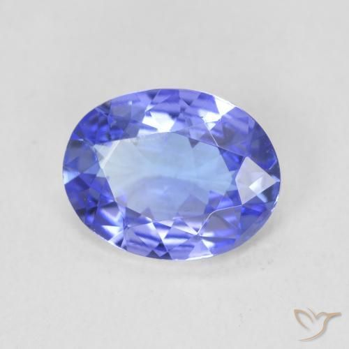 Tanzanite Violet foncé Bleu naturelle ovale, 1.61 ct, VVS