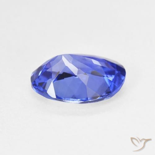 Tanzanite Violet foncé Bleu naturelle ovale, 1.69 ct, VVS-VS