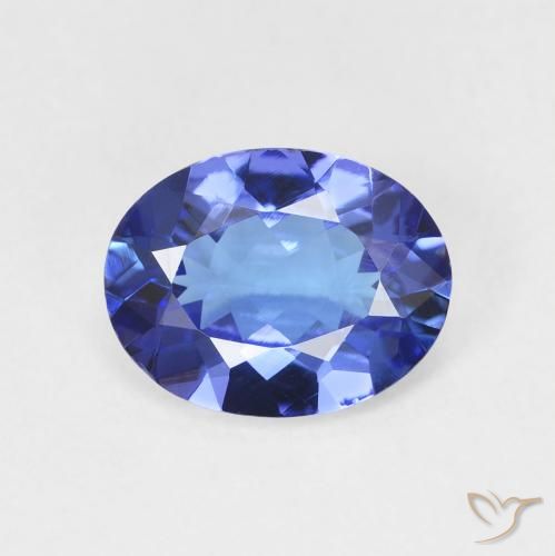 1.66ct Naturel Bleu marine moyen Tanzanite, ovale, VVS