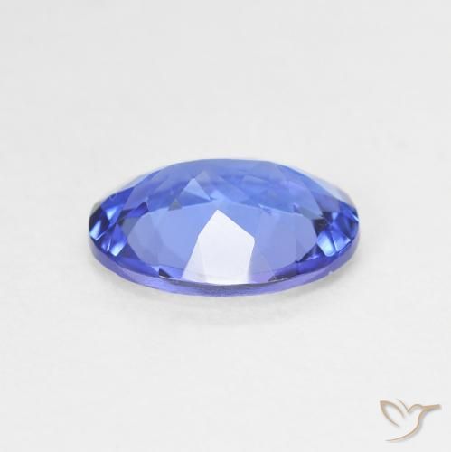 Tanzanite Bleu marine moyen naturelle ovale, 1.66 ct, VVS