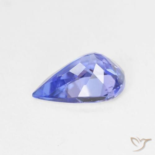 Tanzanite Violet foncé Bleu naturelle En forme de poire, 1.31 ct, VVS