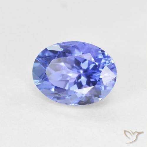 Tanzanite Violet foncé Bleu naturelle ovale, 1.69 ct, VVS
