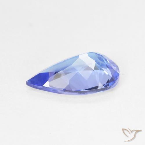 Tanzanite Violet foncé Bleu naturelle En forme de poire, 1.75 ct, VS