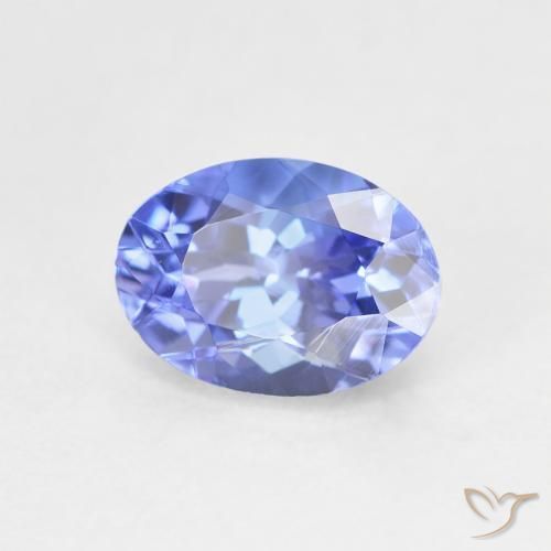 Tanzanite Violet foncé Bleu naturelle ovale, 1.64 ct, VVS