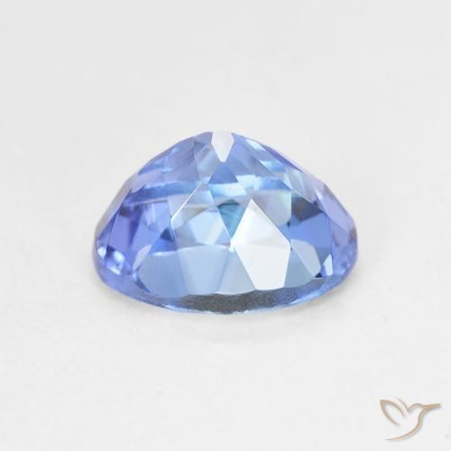 Tanzanite Violet foncé Bleu naturelle ovale, 1.64 ct, VVS