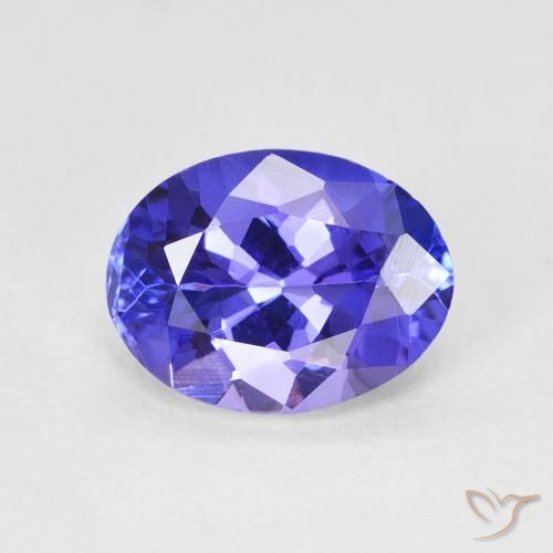 1.86ct Naturel Bleu violet intense Tanzanite, ovale, VVS