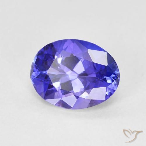 Tanzanite Bleu violet intense naturelle ovale, 1.86 ct, VVS
