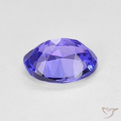 Tanzanite Bleu violet intense naturelle ovale, 1.86 ct, VVS