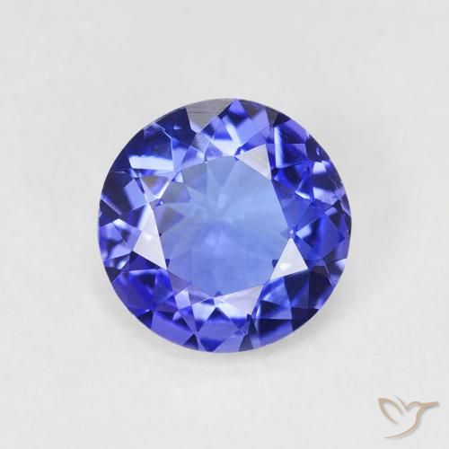 1.72ct Naturel Bleu violet intense Tanzanite, Tour, VVS