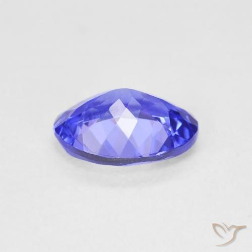 Tanzanite bleue naturelle coupe ovale, 1,73 ct, VVS