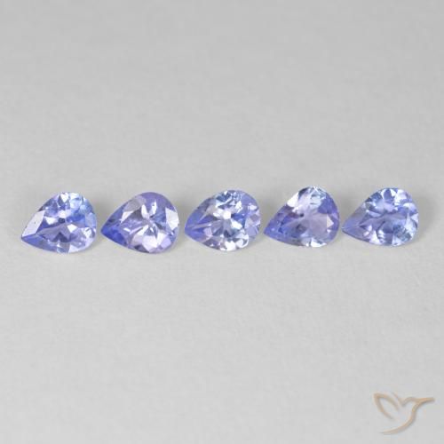 1.43ctw Naturel Bleu foncé Tanzanite, En forme de poire, VVS-VS