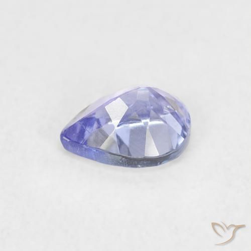 Tanzanite Violet Bleu naturelle En forme de poire, 0.35 ct, VVS-VS
