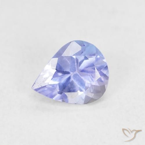 0.38ct Naturel Violet Bleu Tanzanite, En forme de poire, VVS-VS