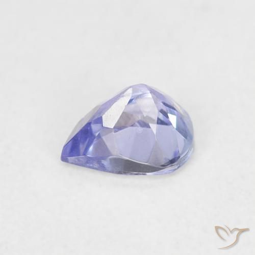 Tanzanite Violet Bleu naturelle En forme de poire, 0.38 ct, VVS-VS