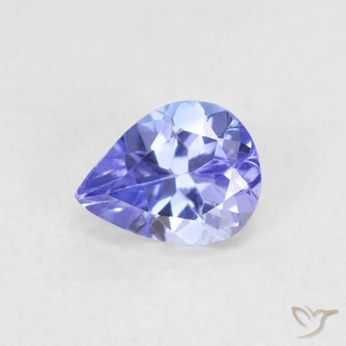 0.43ct Naturel Violet Bleu Tanzanite, En forme de poire, VVS-VS
