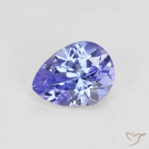 0.38ct Naturel Violet Bleu Tanzanite, En forme de poire, VVS-VS