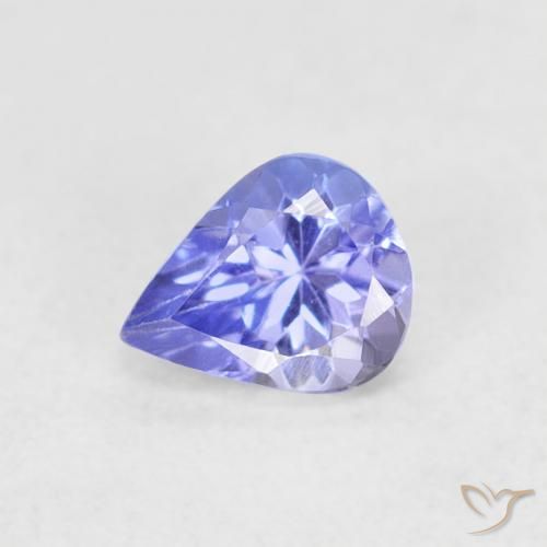 0.42ct Naturel Violet Bleu Tanzanite, En forme de poire, VVS-VS