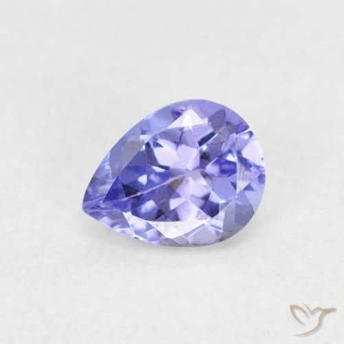 0.36ct Naturel Bleu électrique Tanzanite, En forme de poire, VVS-VS