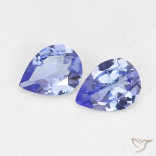 0.53ctw Naturel Bleu intense Tanzanite, En forme de poire, VS