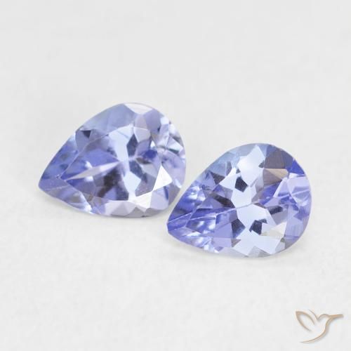 0.63ctw Naturel Bleu intense Tanzanite, En forme de poire, VVS-VS