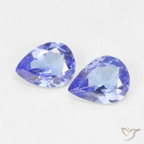 0.52ctw Naturel Bleu intense Tanzanite, En forme de poire, VVS-VS