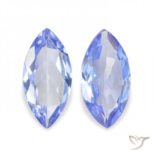 0.66ctw Naturel Bleu pastel Tanzanite, Marquise, VS