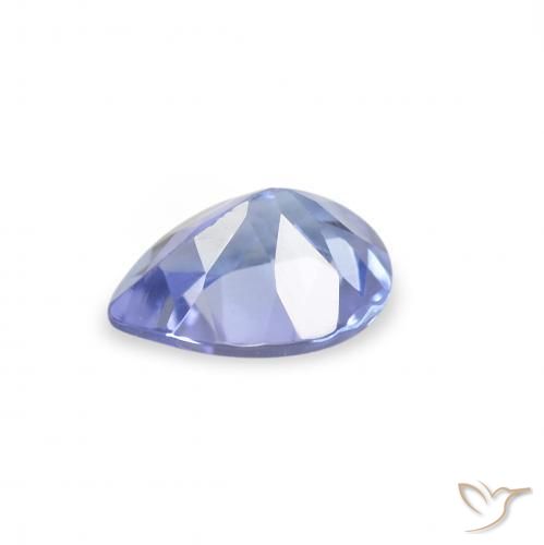 Tanzanite Bleu pastel naturelle En forme de poire, 0.31 ct, VS