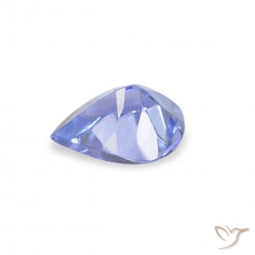 Tanzanite Bleu pastel naturelle En forme de poire, 0.28 ct, VS