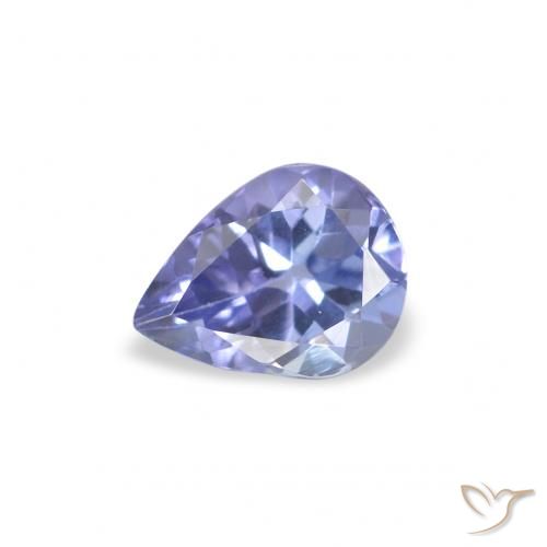 0.34ct Naturel Bleu clair Tanzanite, En forme de poire, VS
